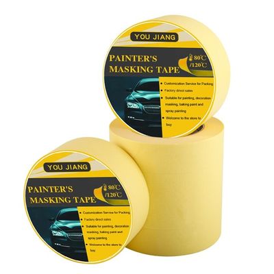 Peinture jaune personnalisée, bande masquante, libération propre pour le raffinage automobile