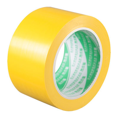 Tape adhésive de revêtement de sol en PVC Attention à la sécurité Marquage 48 mm personnalisé