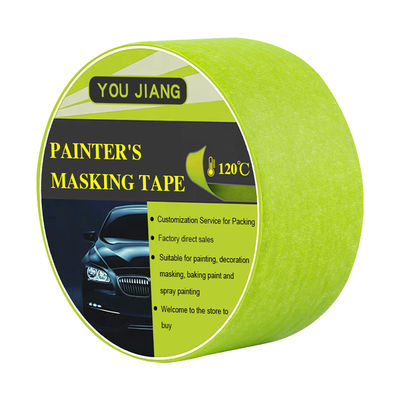 Peinture à haute température 120 degrés ruban adhésif imperméable papier crêpe vert 50m