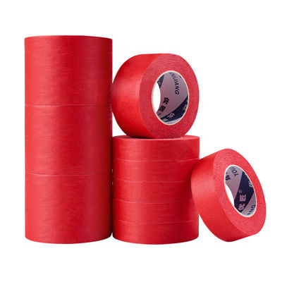 Des peintres adhésifs délicats du ruban adhésif de 3 pouces du ruban masquant rouge composite 80mic