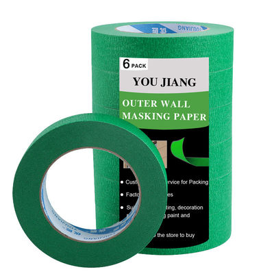 Tape de peinture à l'origine en papier crêpe vert