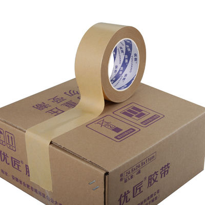 Tape de papier kraft brun de 48 mm gommée sur mesure