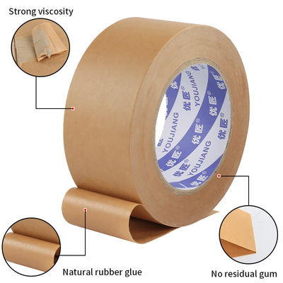 Tape de scellement renforcée à l'eau activée au papier kraft 50 mm