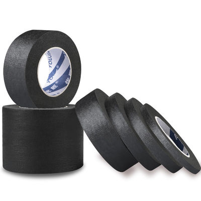 Tape de papier de masquage noir personnalisé pour la peinture à pulvériser protection de la peinture de décoration de l'écriture des peintres de bande