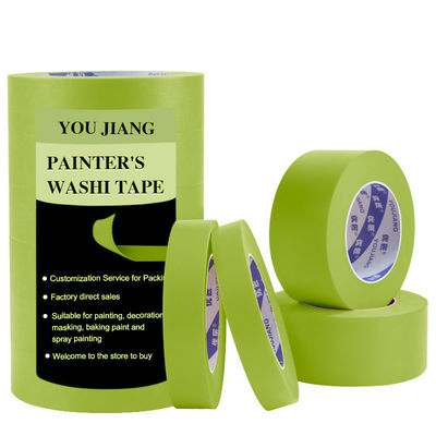 Peinture verte Washi bande multi-surface Démasquage pour la sécurité Peinture murale Artisanat Construction rénovation maison