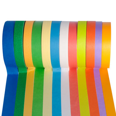 Rouleau de ruban adhésif d'artiste de couleur personnalisable pour un papier crêpe coloré facile à enlever