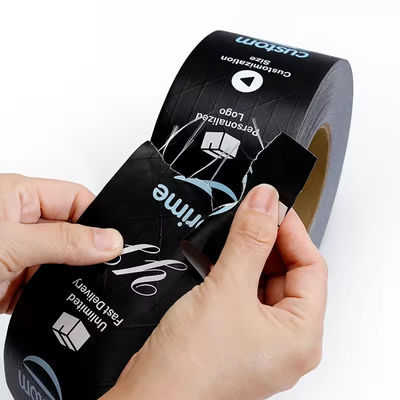 Tape Kraft activée à l'eau imprimée en noir pour le scellage des cartons