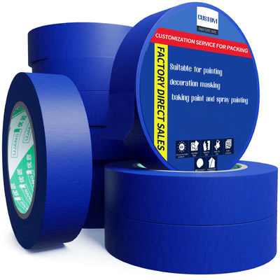 Résistance aux UV 14 jours Pas de résidus adhésif papier crêpe Peinture bleue des peintres ruban adhésif pour la peinture automobile