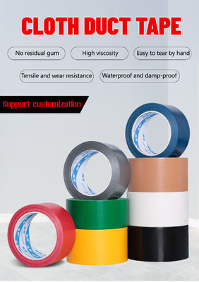 Tape d'étanchéité de conduit de tissu super-résistant pour l'emballage de carton, la liaison et la réparation de tuyaux