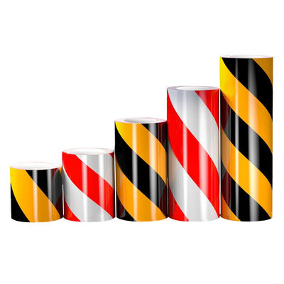 Tape de marquage industriel rouge et jaune imperméable à l'eau et à haute visibilité Tape réfléchissante pour véhicules