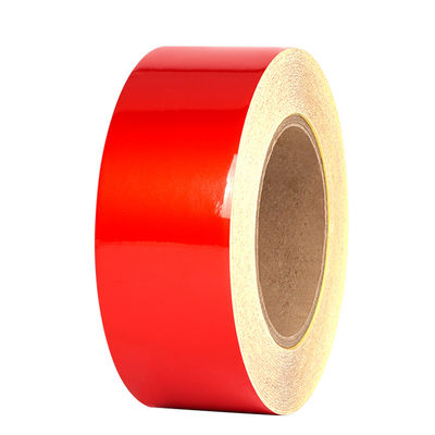 Ruban de sécurité anti-flamme en coton rouge Matériau réfléchissant Produit Ruban de tissu