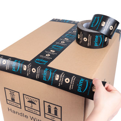 Eco-friendly Activé à l'eau renforcé noir 48 mm Package papier kraft ruban adhésif Jumbo Roll
